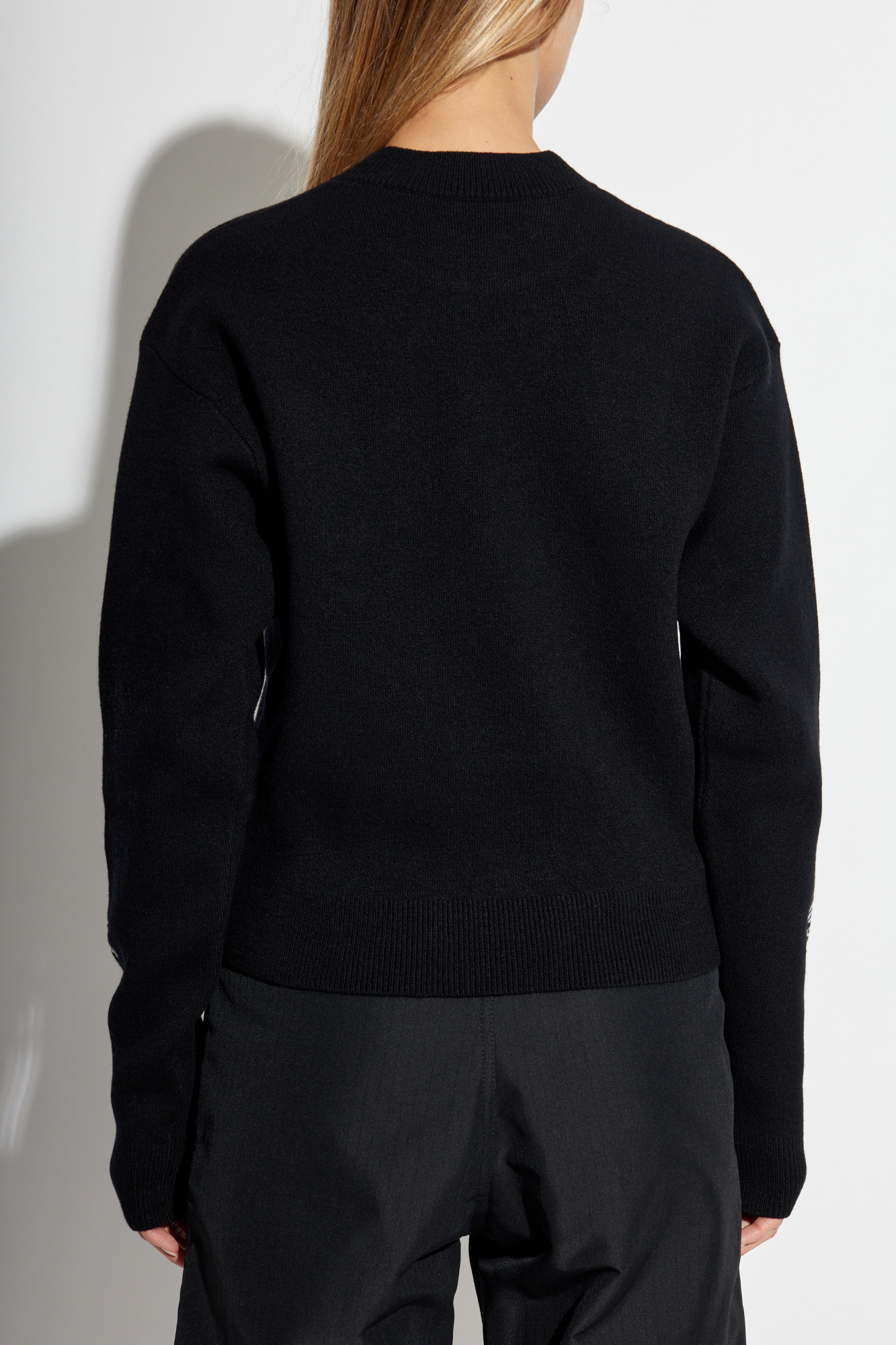 新品未使用⭐︎BALENCIAGA シュリンクセーター S ブラック 送料込+BALENCIAGA+ストレッチ クルーネック セーター (BALENCIAGA